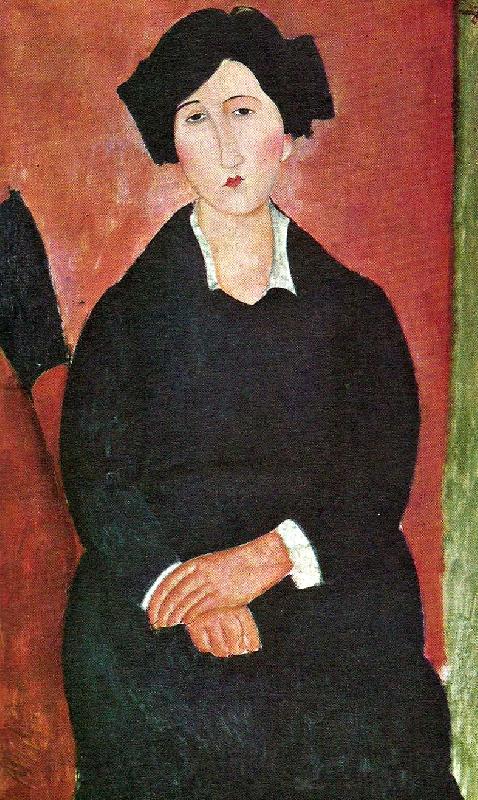 Amedeo Modigliani den italienska kvinna Norge oil painting art